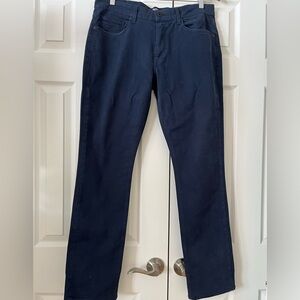 Men’s PAIGE Navy Pants | Slim Straight | 31” Inseam Sz 33